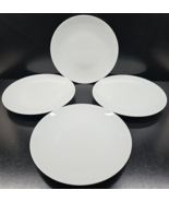 (4) Pillivuyt Coupe Dinner Plates Set White Porcelain Serving Dishes France Lot - $112.53