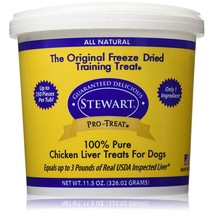 Stewart Pro-Treat 100% Freeze Dried Chicken Liver for Dogs 11.5 oz - £81.68 GBP