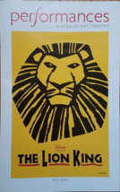 PLAYBILL - The Lion King @ Mandalay Bay Hotel May 2009bLas Vegas, New - £4.68 GBP