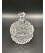 Clear Crystal Diamond Cut Glass Candy Dish Trinket Holder. - $12.19