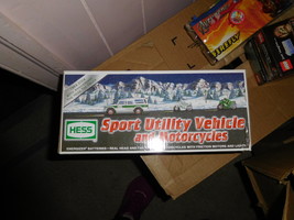 NEW IN BOX 2004 HESS TOY TRUCK SPORT UTILITY VEHICLE AND MOTORCYCLES 40T... - £15.80 GBP