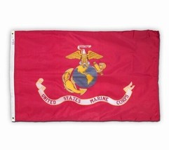 U. S. American Made Marine Corps Flag 3x5 by Valley Forge #35336930 Poly... - £48.60 GBP