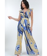 Ruffle Sleeve Surplice Jumpsuit - $1,110.59 MXN