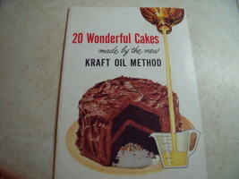 1955 Kraft Foods &quot;20 Wonderful Cakes Made by the New Kraft Oil Method&quot; C... - $10.00