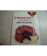 1955 Kraft Foods &quot;20 Wonderful Cakes Made by the New Kraft Oil Method&quot; C... - $13.56 CAD
