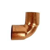 3/4&quot; C x C 90° Degree Short Radius Copper Elbow Fitting Pipe - £5.22 GBP