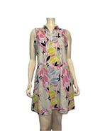 Tommy Bahama White, Pink, Blue Floral Print Sleeveless Golf Dress Size L - $37.99
