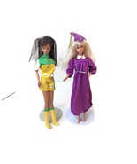 Vtg 90s Barbie Soccer Teresa Doll 1998 + Graduation Barbie Purple Cap An... - £11.78 GBP