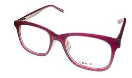 Converse Ophthalmic Women&#39;s Burgundy Square Plastic Eyeglass Frame K402  47mm - £35.83 GBP