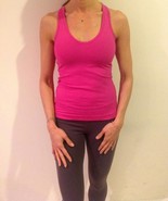 Hard Tail sexy racer back bra tank Pink xs  - £28.71 GBP