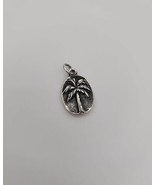 JAMES AVERY PALM TREE DISC CHARM STERLING SILVER RETIRED - £75.17 GBP