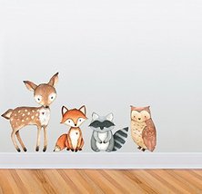 Woodland Creatures Wall Decal Collection - Nursery and Children's Room Decor Set - £44.05 GBP
