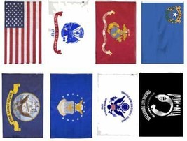 Wholesale Lot 2x3 USA + 5 Branches Military + Pow Mia + Nevada Flag Set - £37.56 GBP