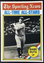 1976 Topps #345 Babe Ruth Reprint - MINT - New York Yankees - All-Time All-Stars - £1.54 GBP