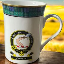 Scotcrest &amp; Key To The Clans Scotland "Cooper" 12 oz Fine Bone China Gre... - $22.87