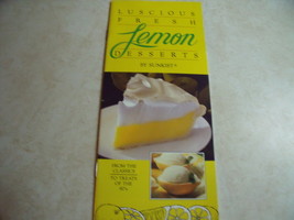 Luscious Fresh Lemon Desserts by Sunkist Booklet - $5.00