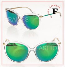 Jimmy Choo Ive Gold Crystal Green Enamel Mirrored Butterfly Sunglasses IVE/S - £202.47 GBP
