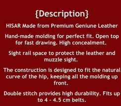 Fits Kahr Arms CM9 3”BBL Leather Belt Holster #1120# RH image 8