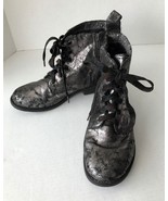 Mia Metallic Distressed Booties, Lace Up/Zipper Closure, Size 6M Youth, ... - $9.90