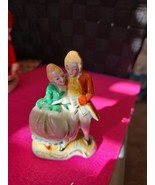 Vtg Victorian/Colonial Porcelain Dancing Couple Figurine Made In Occupie... - $10.83 CAD
