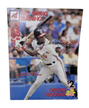 Cleveland Indians 1991 Spring Training Official Program Loaded With 9 Au... - $24.75