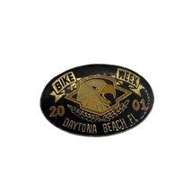 Vintage Biker 2001 Daytona Beach Florida Bike Week Pin Badge Eagle Head ... - $6.98