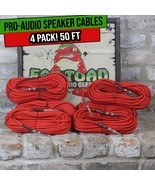 FAT TOAD 4-Pack 50FT DJ PA Speaker Cables | Professional 1/4-Inch Male t... - €74,24 EUR+