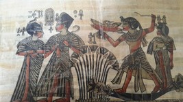 Vintage Egyptian Papyrus Original Hand Painted Made in Egypt - £14.00 GBP