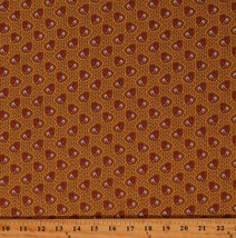 Cotton Sheryl Johnson Historical Yellow Cotton Fabric Print by Yard D182.23 - £10.18 GBP