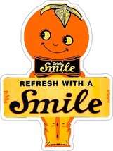 Smile Beverages Laser Cut Metal Advertisement Sign - £46.68 GBP