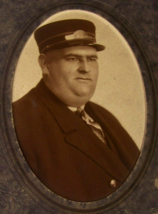 c1930 Antique Train Conductor Railroad Employee Photo Occupational - £7.90 GBP