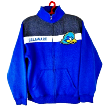 J America Sportswear Men&#39;s Full Zip Delaware Blue Hens Jacket Sz L - £23.73 GBP