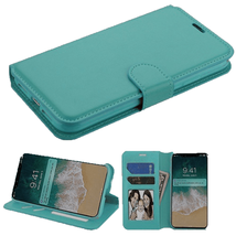for iPhone 5/5s/SE 2016 Leather Flip Wallet Phone Holder Protective Cover TEAL - £4.66 GBP