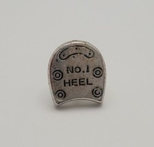 No. 1 Heel Shoe Silvertone Decorative Tie Tack Lapel Hat Pin Pinchback S... - £13.29 GBP