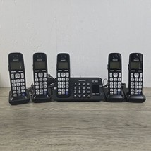 Panasonic KX-TGE240 Answering Phone System Cordless 5 Handsets/Bases Black - $38.69