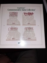 Longaberger Commemorative Santa Collection 1990 1991 1992 1993 Pewter Christmas  - £12.81 GBP