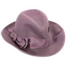 Betmar Lavender Wool Hat Fedora Womens Long Brim Hat New York Purple - $64.35