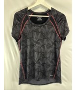 Asics Women’s Athletic Top Short Sleeve Black gray Pink M - $24.40 CAD