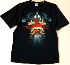 Carlos Santana Embrace Your Light 2005 Concert Double Sided Black T-Shirt M - £24.55 GBP