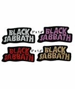 Black Sabbath Rock and Roll Music Band Embroidered Iron On Patch 3&quot; x 1.5&quot; - $106.49 MXN