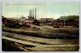 Phoenixville PA Phoenix Iron Works Steel Plant Pennsylvania Postcard E46 - £11.32 GBP