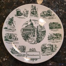 Vintage Lith O Sketch Plate State Souvenir Historic Massachusetts - £35.51 GBP