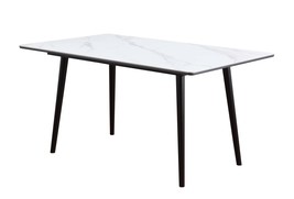 White Sintered Stone Dining Table - Modern Contemporary - £547.65 GBP