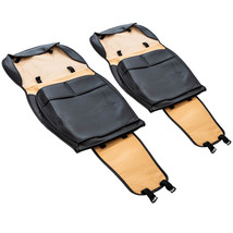 2 Pcs 5-Seat Car Leather Seat Cover Replace for Toyota Prius Yaris Cushioned - £358.70 GBP