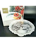 Mikasa Crystal Winter Dreams Serving Platter Tray Heavy Etched Relief De... - £23.34 GBP