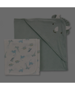 Carter&#39;s Just One You Baby Boy&#39;s Dino Hooded Bath Towel Set of 2 Green W... - €14,02 EUR