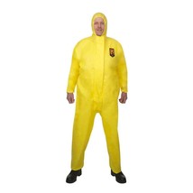 KLEENGUARD A71 Disposable Coverall/Overall w/ Hood Yellow 3XL Chest 54/57 (ww14) - £4.96 GBP
