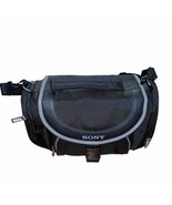 Sony LCS-X30 Soft Carrying Case Black Padded Pockets Shoulder Strap - £11.79 GBP