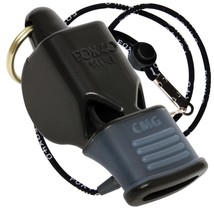 Fox 40 | Black Mini CMG Whistle Rescue Safety Alert Referee | Free Lanyard! - £8.59 GBP