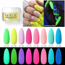 Lily Cute Neon Glow In The Dark Fluorescent Dipping Powder - 5g - *8 SHADES* - £2.37 GBP